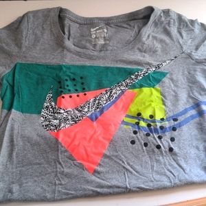 Nike athletic tee with vintage style graphic